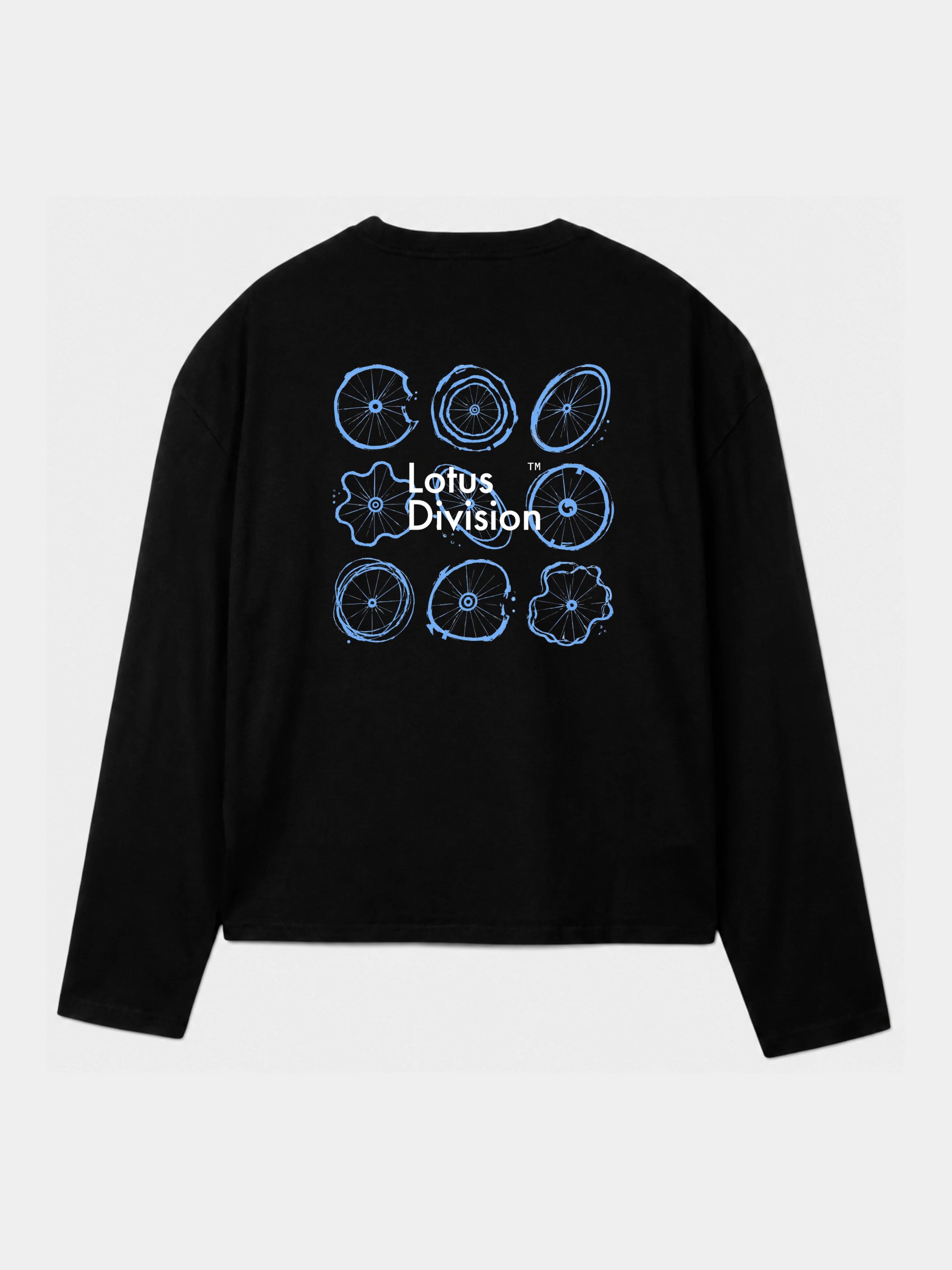 Black & Blue Oversized Boxy Longsleeve